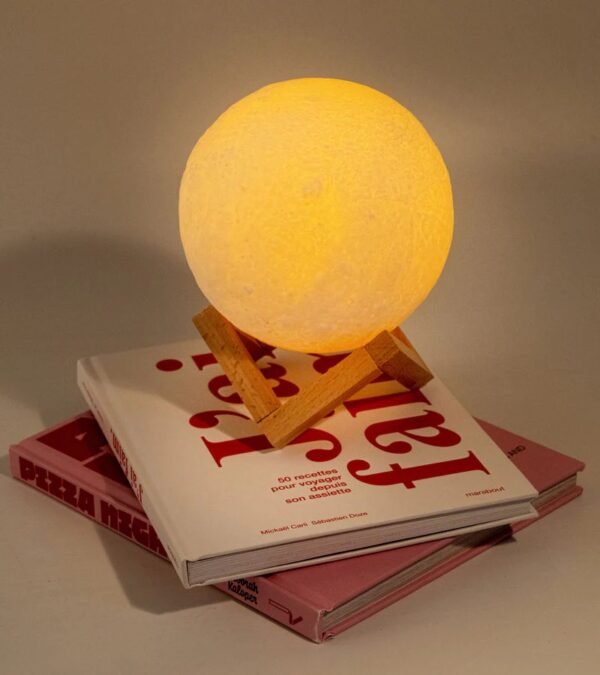 Lampe lune lumineuse – Image 2